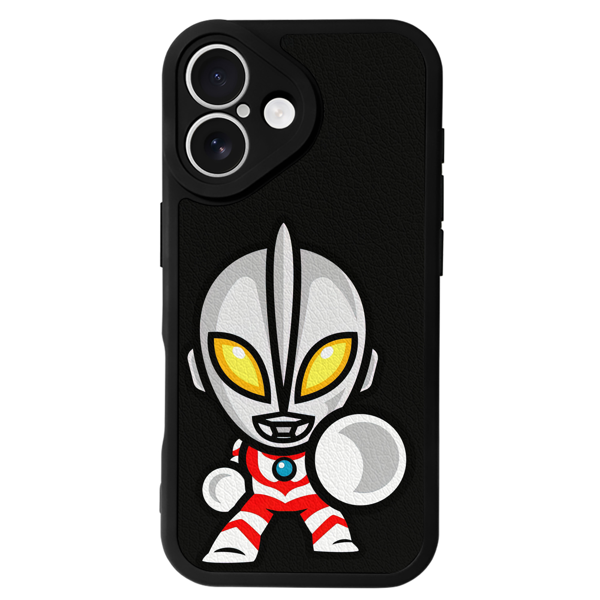 （画像用） ウルトラマン Ultraman 【iPhone 16シリーズ対応】シリコンスマホケース（レザー調） 材質：シリコン